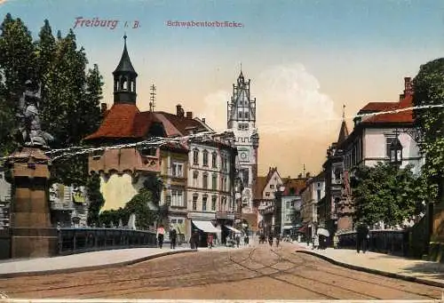 Germany Freiburg i Breisgau Schwabentorbrucke