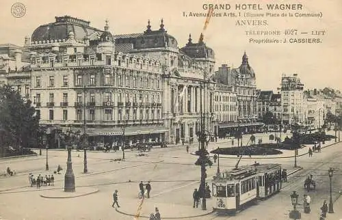 Belgium Antwerpen Avenue des Arts P;ace de la Commune tramway