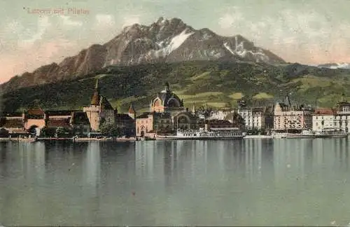 Switzerland Luzern mit Pilatus