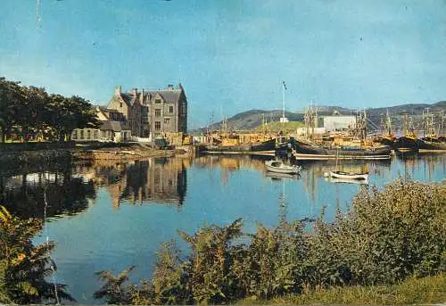United Kingdom England Sutherland Lochinver pier and Culag hotel