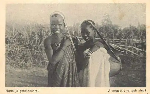 Congo Missie ethnic types and scenes young girls fetching water