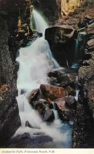 United States NH White Mountains Avalanche falls