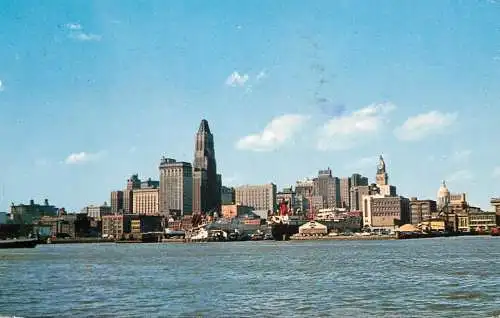 United States MD Baltimore inner harbour skyline