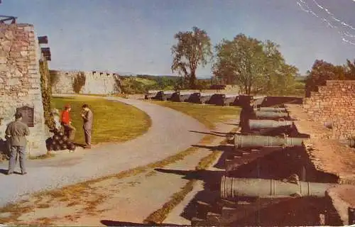 United States NY Fort Ticonderoga old cannon yard