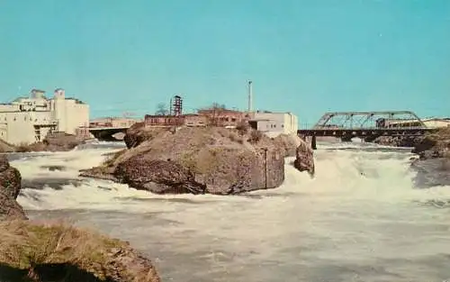 United States WA Spokane upper spokane river falls