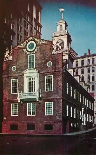 United States MA Boston Washington Old state house