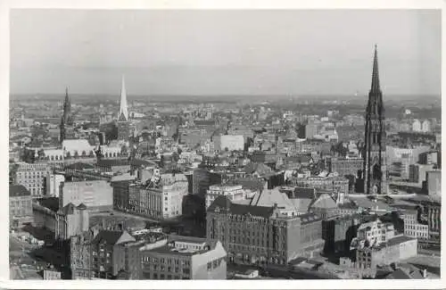 Germany Hamburg rooftop view