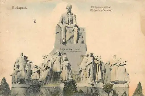 Hungary Budapest Vorosmaty-Denkmal