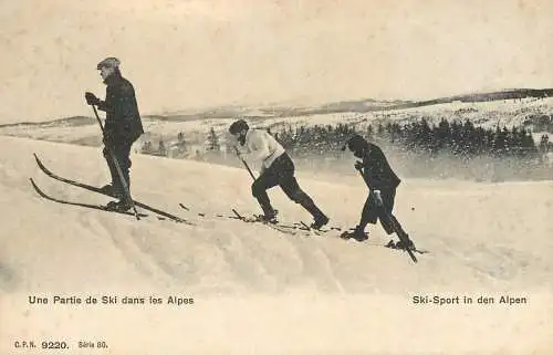 Ski-Sport in den Alpen