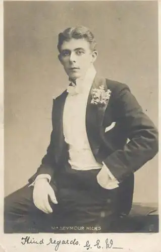 Theatre postcard Mr. Seymour Hicks