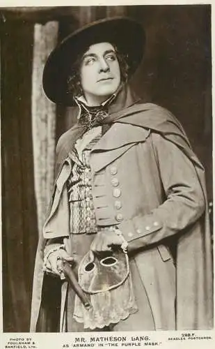 Theatre postcard Mr. Matheson Lang