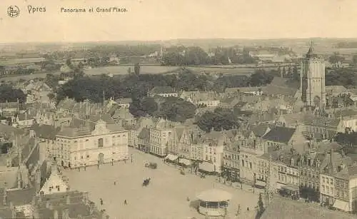 Belgium Ypres Panorama et Grand Place