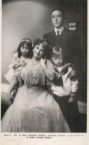 Theatre postcard George Robey Master Teddie
