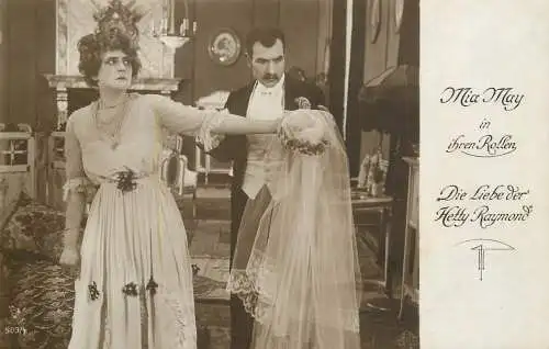 Theatre postcard Mia May in Ihren Rollen