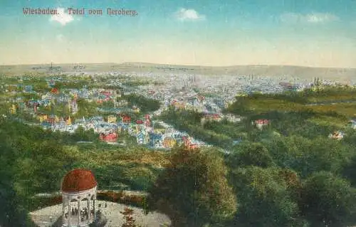 Germany Wiesbaden Totalansicht vom Neroberg