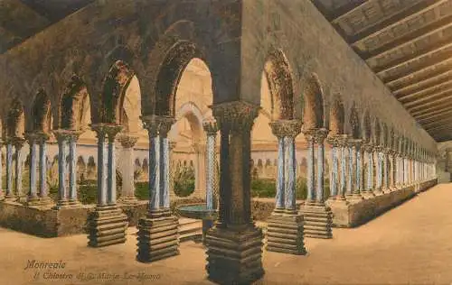 Italy Monreale Il Chiostro di S Maria La Nuova
