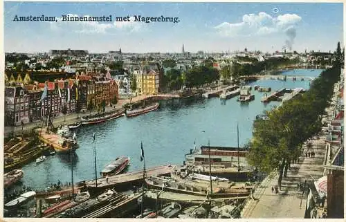 Netherlands Amsterdam Binnenamstel met Magereburg
