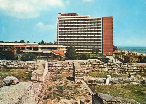 Romania Mangalia Parcul arheologic si hotelul "Mangalia"