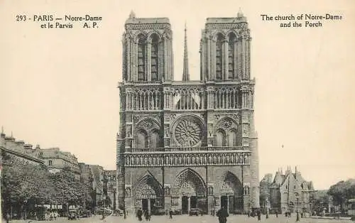 France Paris Notre Dame & le Parvis