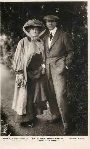 Theatre postcard James Carew