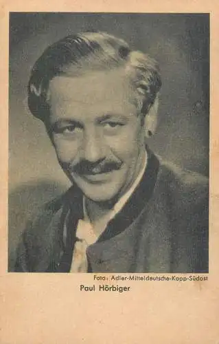 Entertainment postcard film actor Paul Horbiger