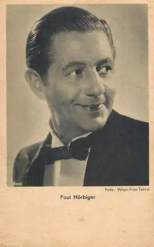 Entertainment postcard film actor Paul Horbiger
