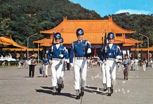 Taiwan honour guards in National Revolutionary Martyr's