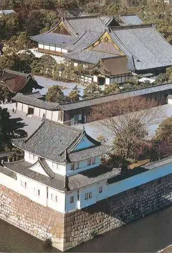 Japan Kyoto Ninomaru palace aerial Nijo castle