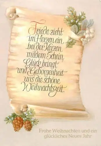 Winter Holidays greetings message calligraphy writing