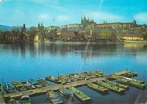Czech Republic Prague Castle from across Vltava