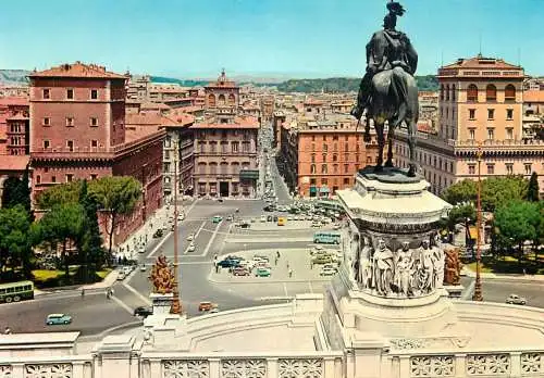 Italy Rome Piazza Venezia e Corso Umberto