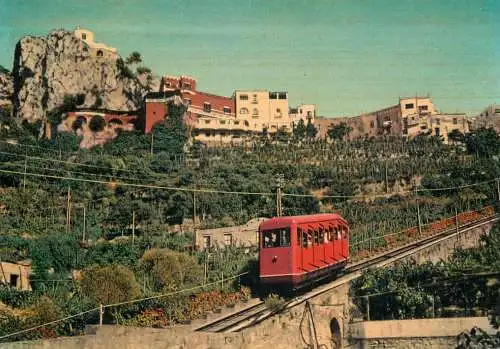 Italy Capri the funicolaire railway