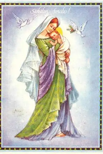 Religious illustration - Madonna with the Child