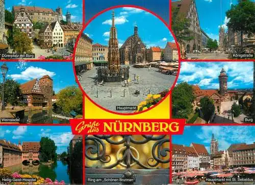 Germany Gruss aus Nurnberg multi view