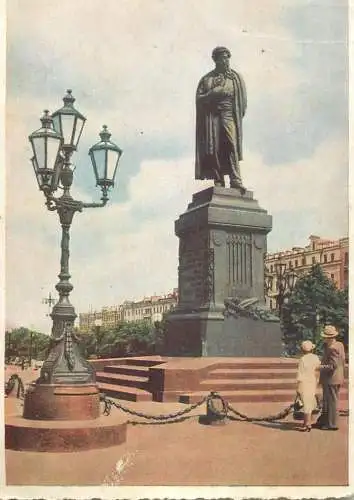Russia Moscow Pushkin Monument