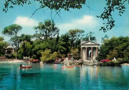 Italy Rome Villa Borghese the little lake