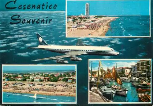Italy Cesenatico souvenir airplane sailboat