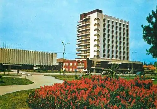 Romania Miercurea Ciuc Palatul de gheata si hotelul "Bradu"