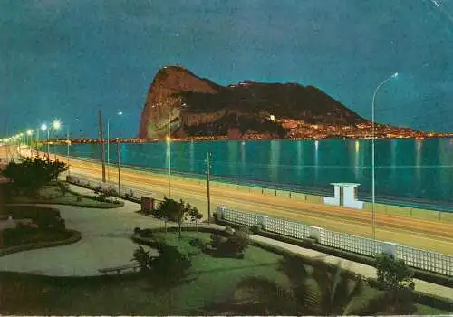 Gibraltar La Linea de la Concepcion Penon of Gibraltar vista nocturna