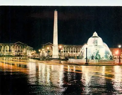 France Paris Place de Concorde vue de nuit