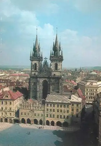 Czech Republic Prague Old Town Square & Tynsky Temple