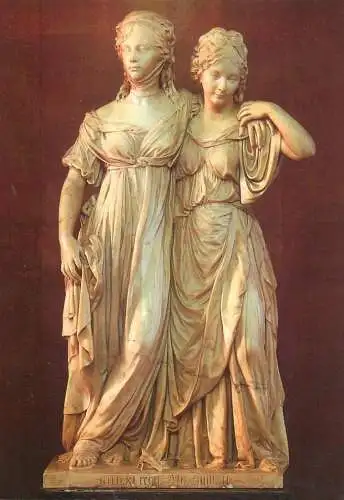 Doppelstandbild der Kronprinzessin Luise und der Prinzessin Friederike von Preussen Johann von Gottfried Schadow