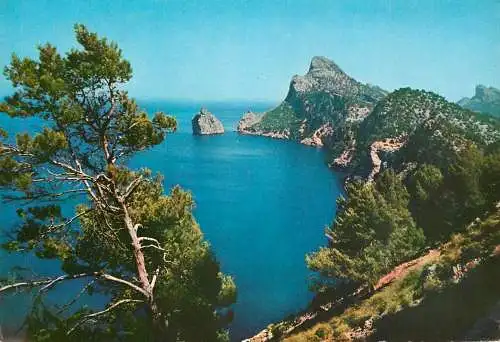 Spain Mallorca Formentor view of the cove