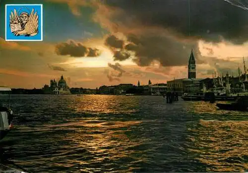 Italy Venezia S. Marco basin sunset view