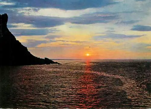 Germany Hamburg Atlantik Linie SS Hanseatic Nordlandreise sunset view