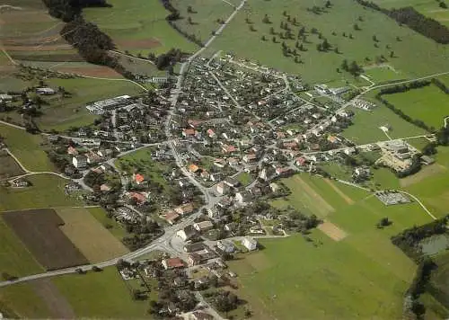 Switzerland Boecourt aerial view
