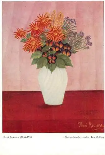 Blumenstrauss Henri Rousseau signed painting