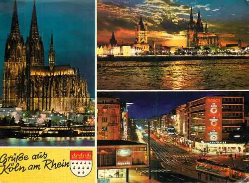 Germany Koln am Rhein several nocturnal aspects