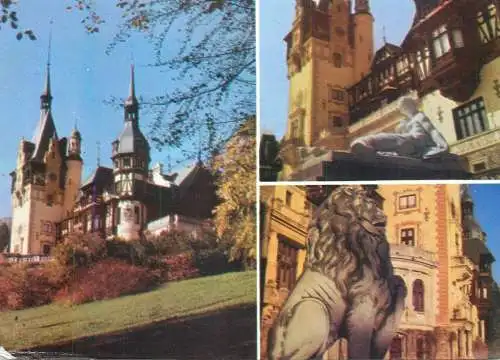 Romania Sinaia Castelul Peles diverse aspecte