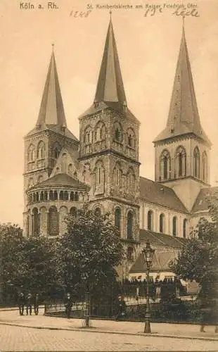 Germany Koln am Rhein St Kunibertskirche am Kaiser Friedrich Ufer